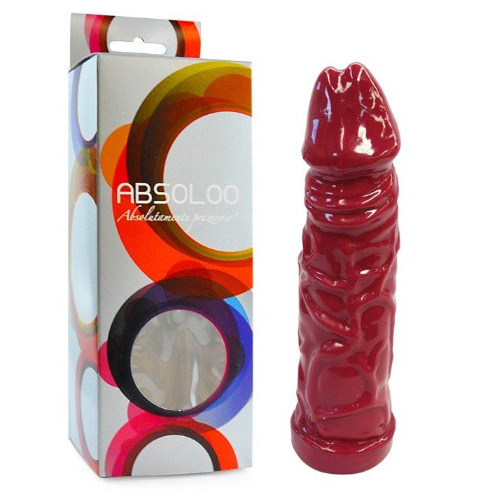 Foto do produto Pênis em Cyberskin Bordô com Vértebra Lovetoys (18 x 4cm)