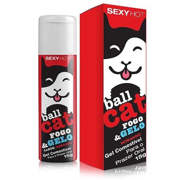 Foto do produto BALL CAT Sabor Morango Ice 15g - Sexy Hot