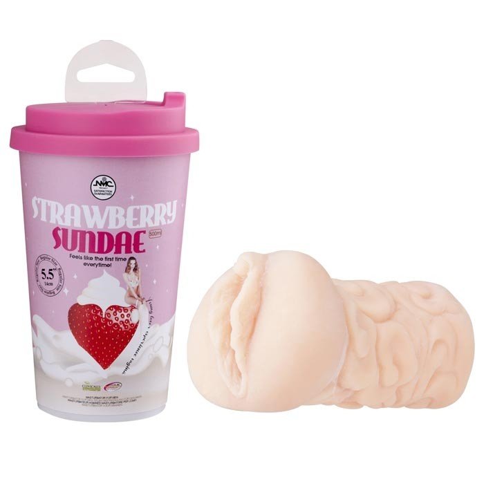 Foto do produto Masturbador Vagina - Fantasy Cafe Strawberry Sundae