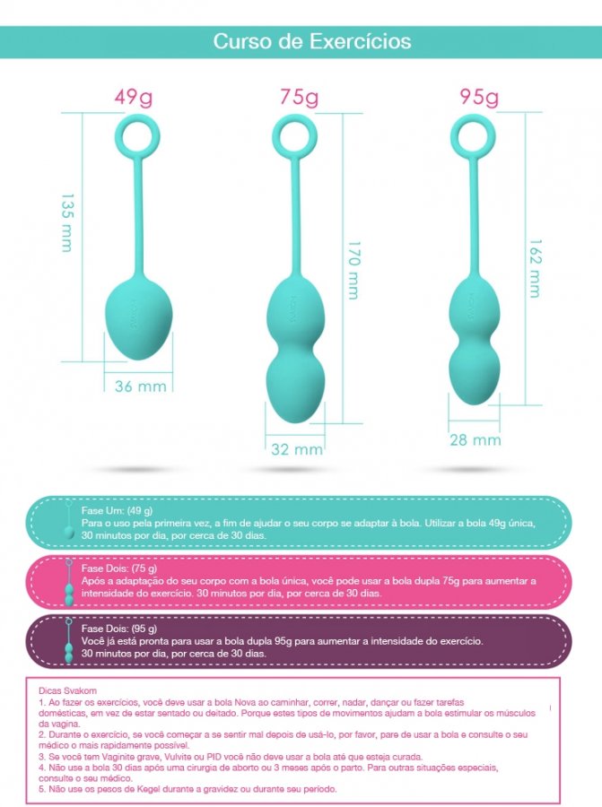 Foto do produto Kit em Silicone para Exercícios de Kegel