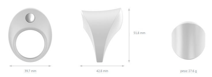Foto do produto Anel Peniano B11 - White OVO Lifestyle