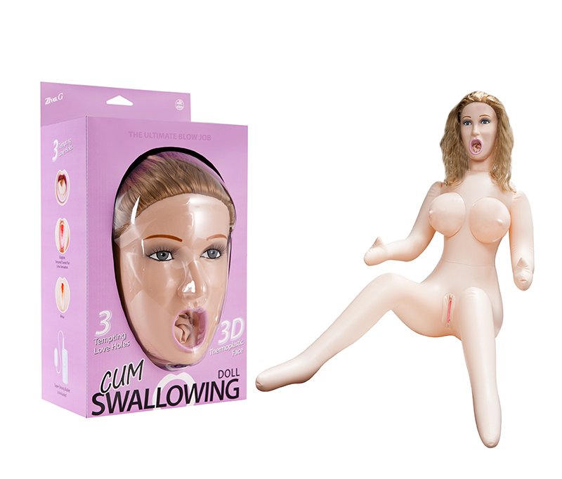 Foto do produto Boneca Inflável Ruiva Cum Swallowing