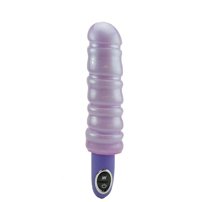 Foto do produto Vibrador Lilás Perolado 22 cm e 10 Pulsações