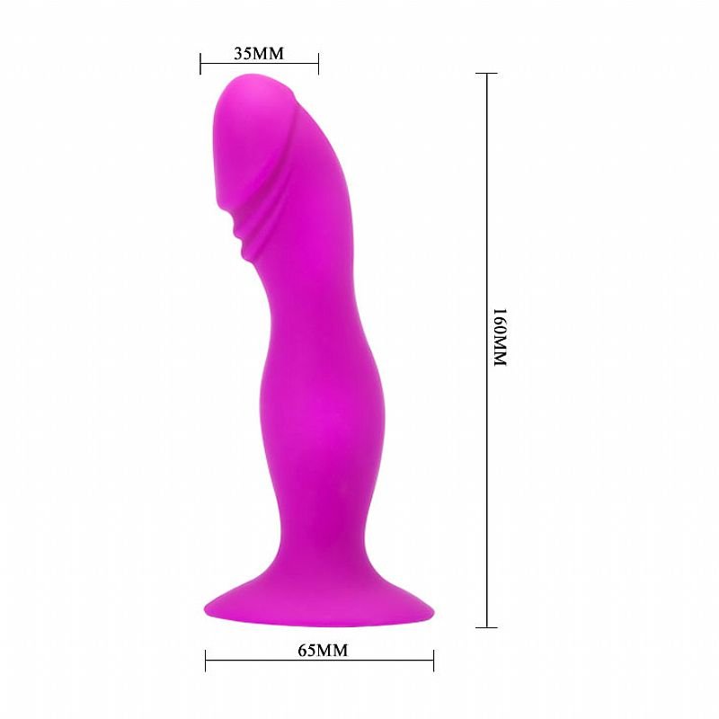 Foto do produto Plug Anal 16cm Silicone com Ventosa - Pretty Love