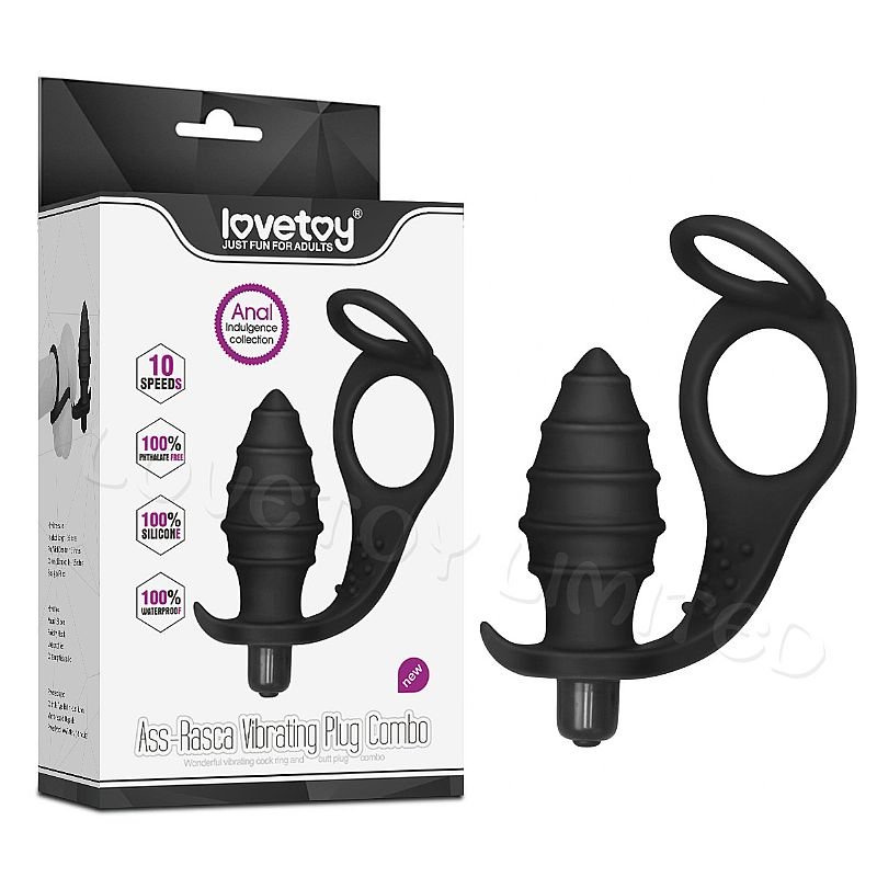 Foto do produto Plug Anal Vibratório com Anel Peniano - Lovetoy