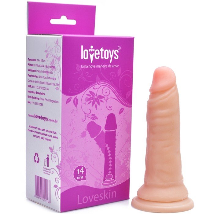 Foto do produto Pênis Realístico em Cyberskin com Vértebra e Ventosa 16x4cm