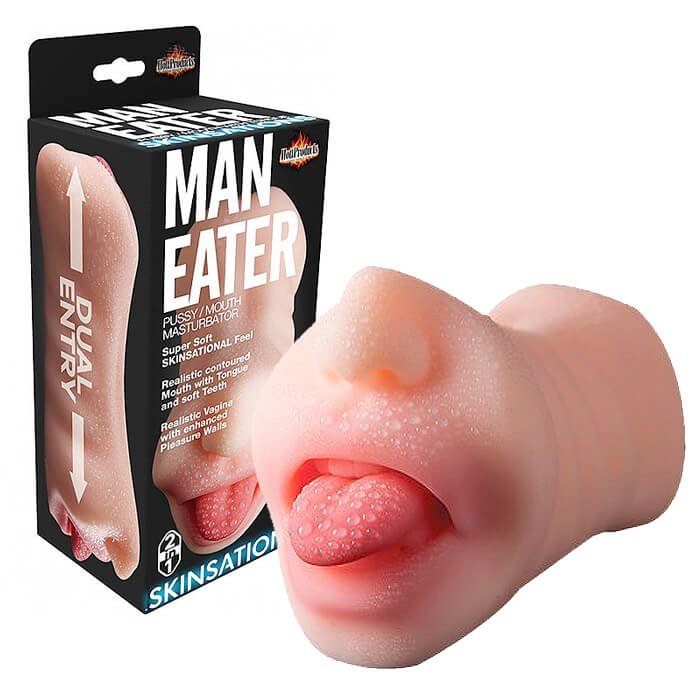 Foto do produto Masturbador Duplo Vagina + Boca