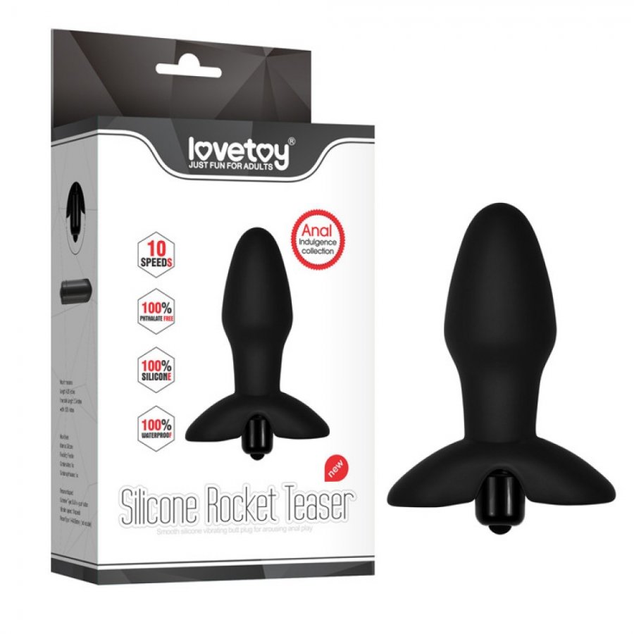 Foto do produto Plug Torpedo com Vibro em Silicone 10 Modos