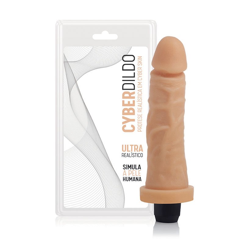 Foto do produto Pênis em Cyberskin com Vibro 22x4cm